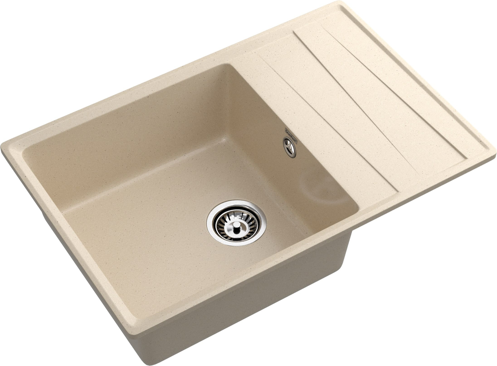 GranFest LEVEL GF-LV-760L, мойка, мрамор, кашемир