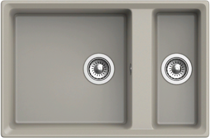 GranFest LEVEL GF-LV-760K, мойка, мрамор, топаз