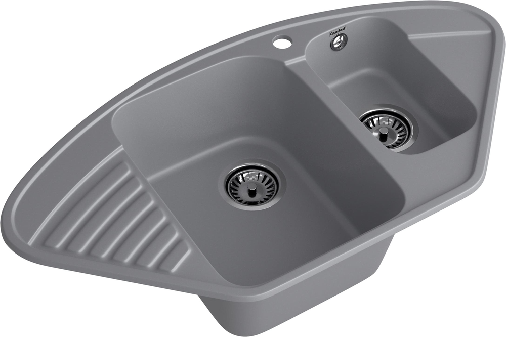 GranFest QUARZ GF-Z14, мойка, гранит, темно-серый