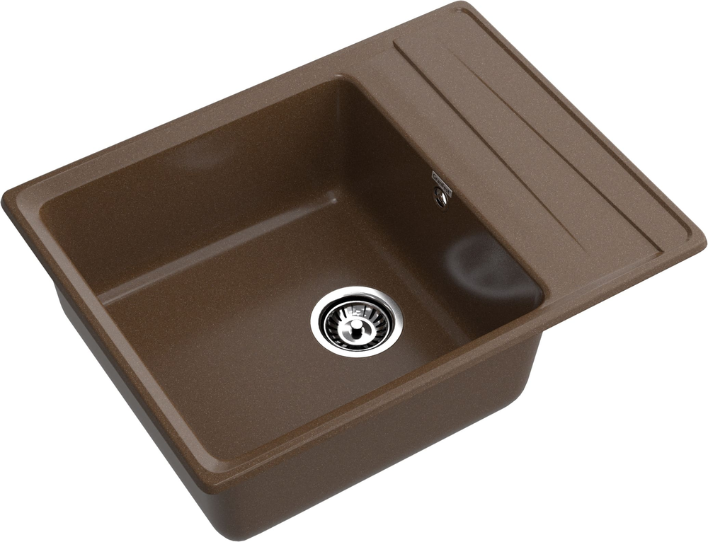 GranFest LEVEL GF-LV-660L, мойка, мрамор, терракот