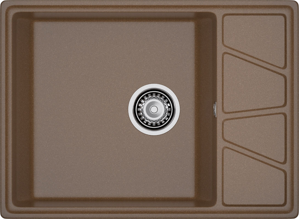 GranFest VERTEX GF-V-680L, мойка, мрамор, терракот