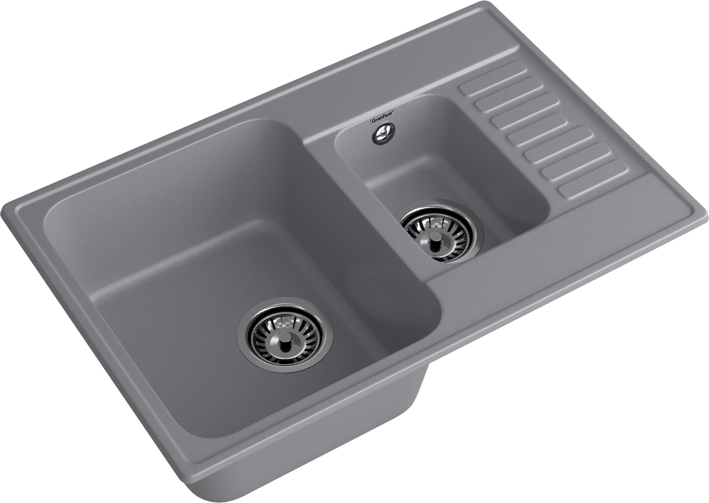 GranFest QUARZ GF-Z21K, мойка, гранит, темно-серый