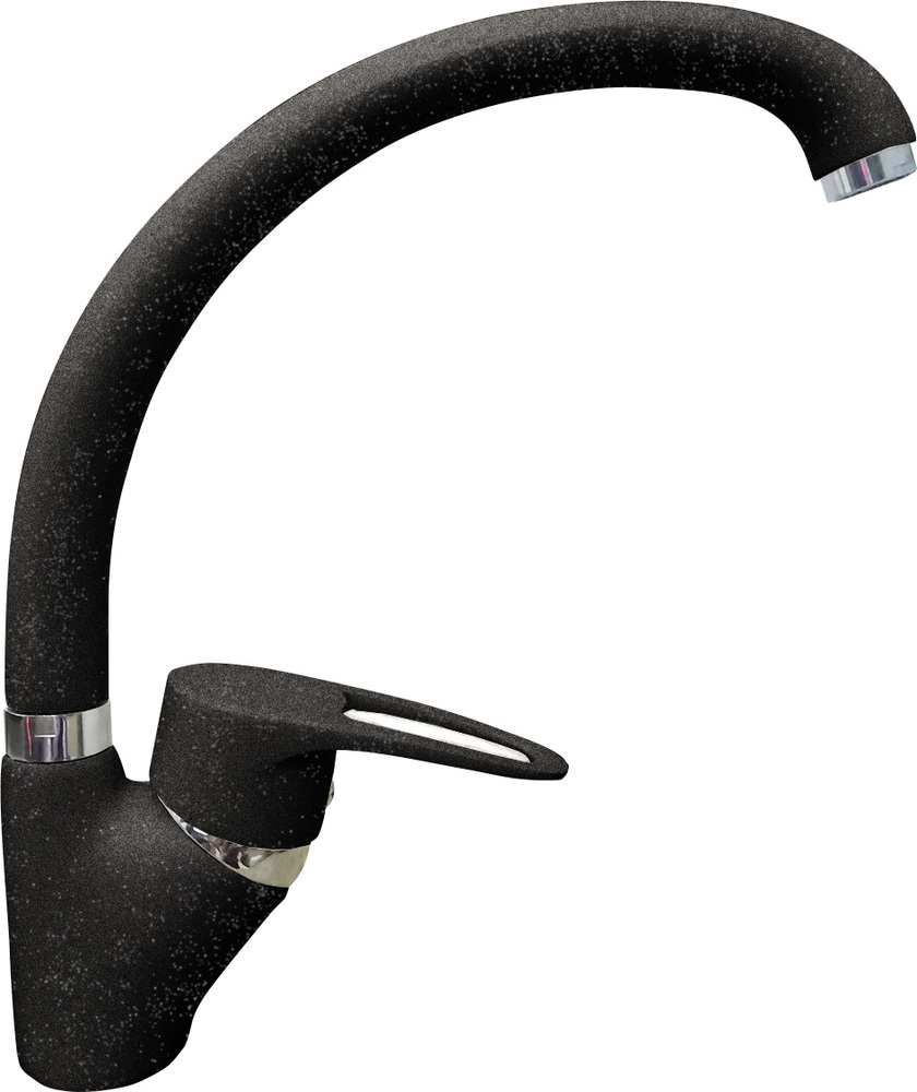 GranFest 1024, смеситель, мрамор, черный