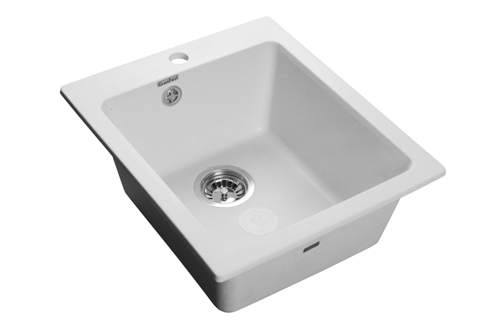 GranFest PRAKTIK GF-P-505, мойка, мрамор, иней