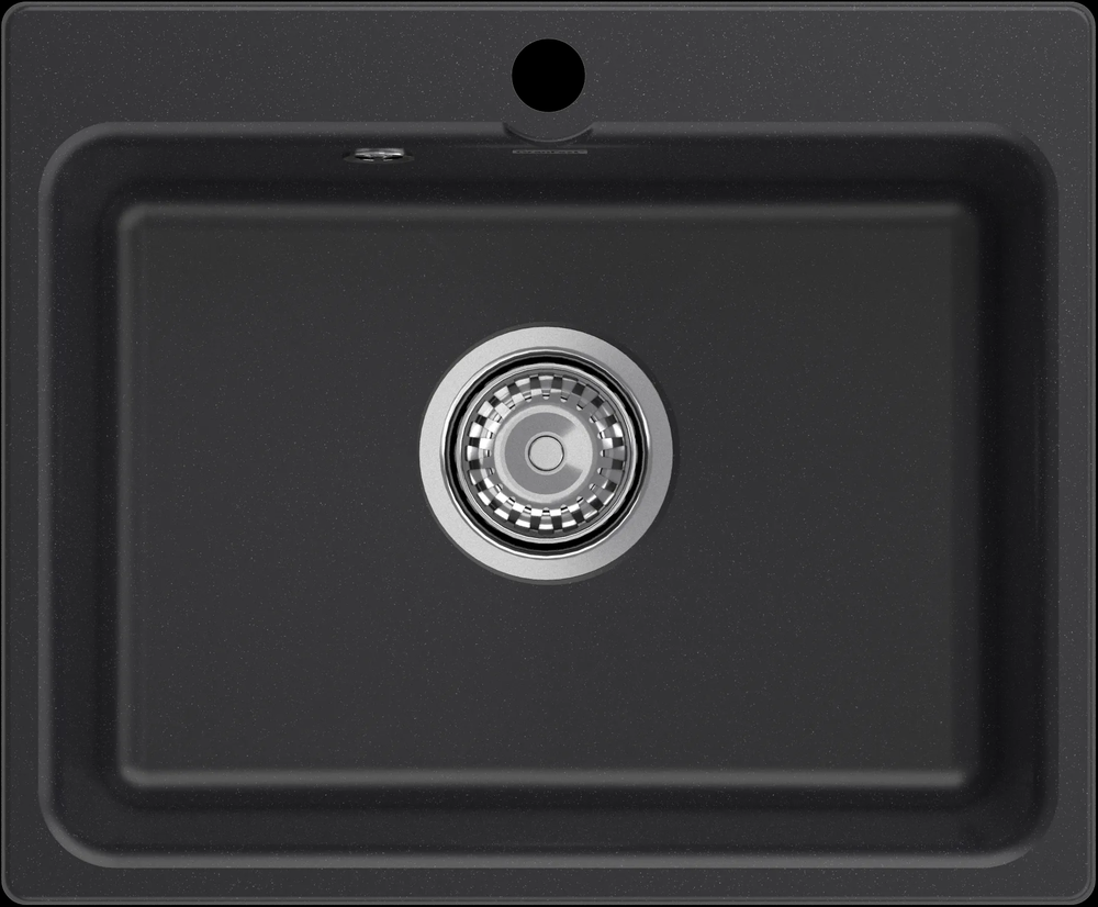 GranFest GF-SMART 520, мойка, мрамор, черный