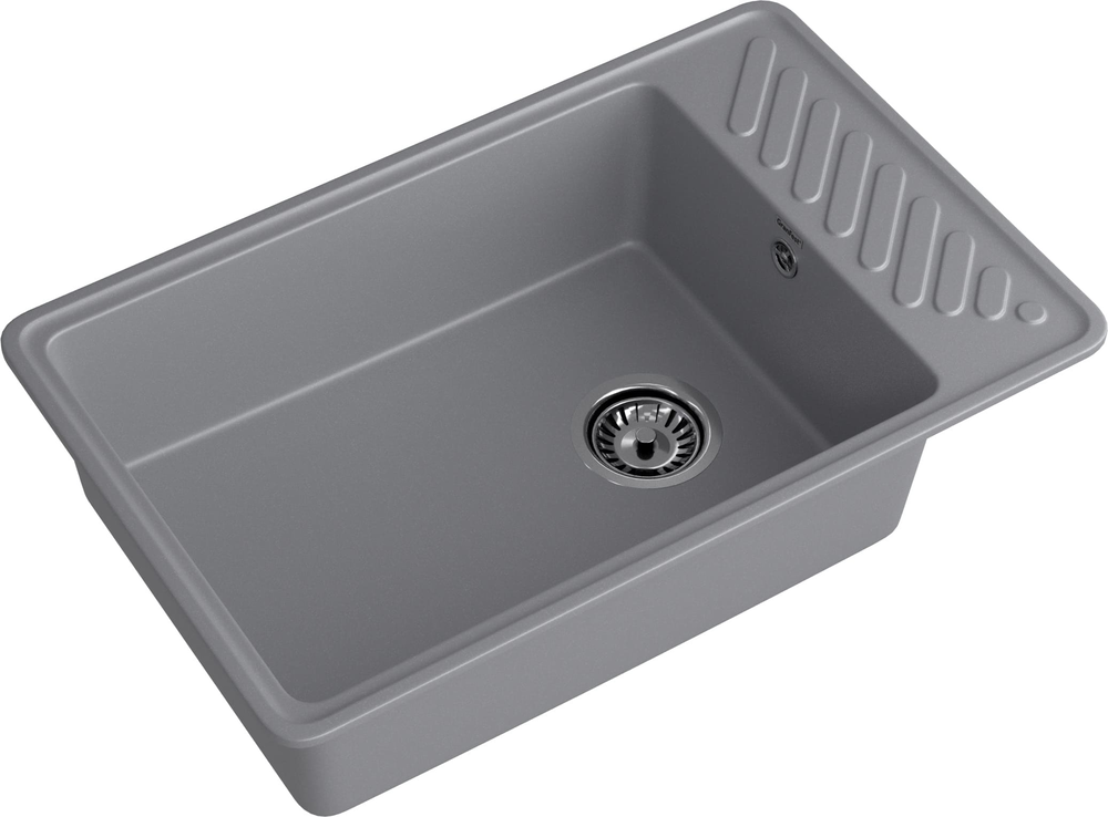 GranFest QUARZ GF-ZL-51, мойка, гранит, темно-серый