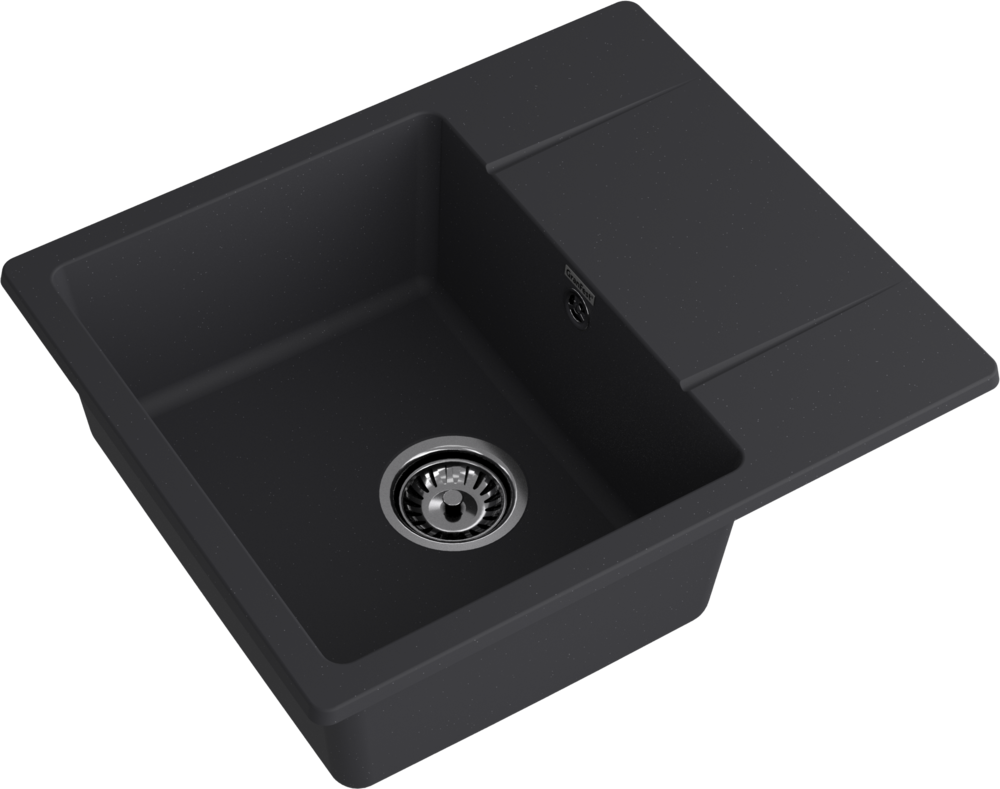 GranFest URBAN 258L, мойка, гранит, черный