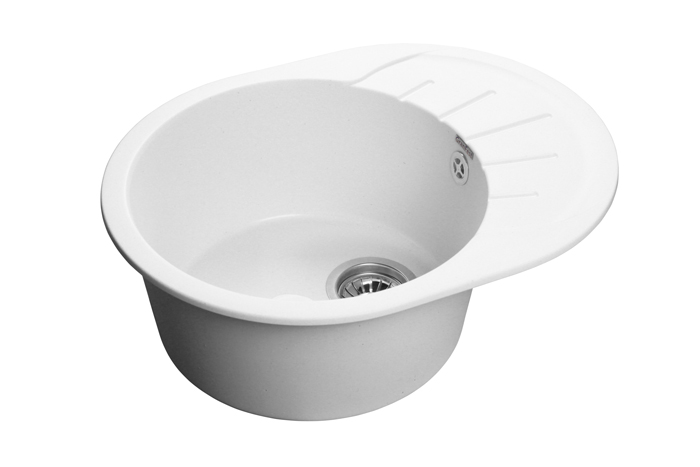 GranFest RONDO GF-R-580 L, мойка, мрамор, иней