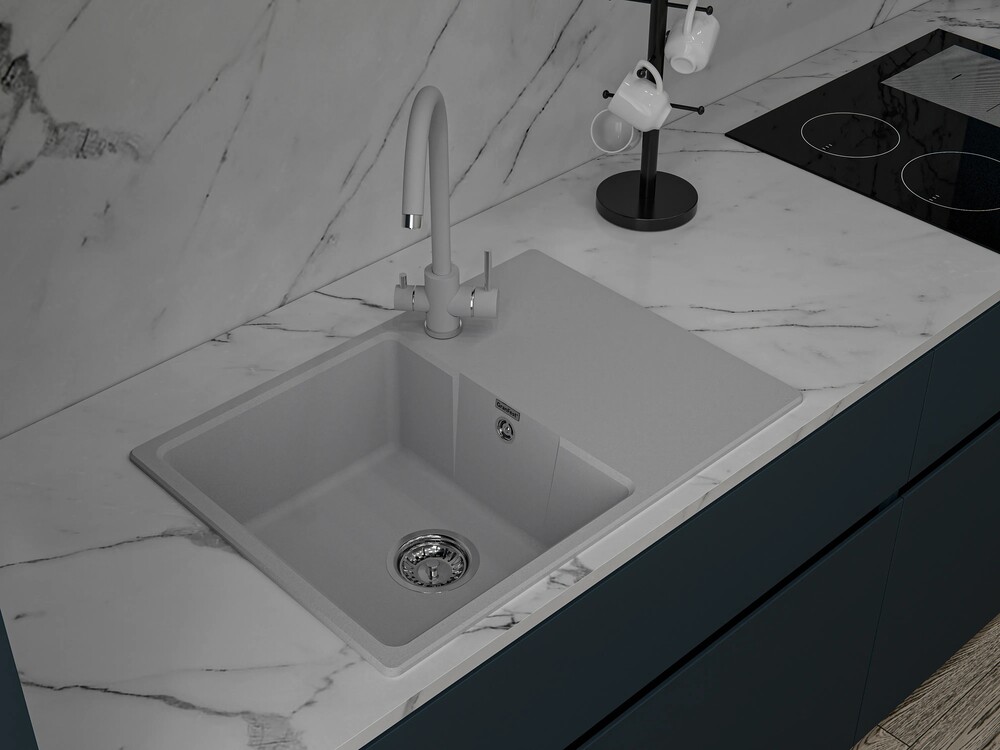 GranFest URBAN 668L мойка, гранит, серый