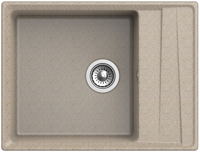 GranFest LEVEL GF-LV-660L, мойка, мрамор, песочный