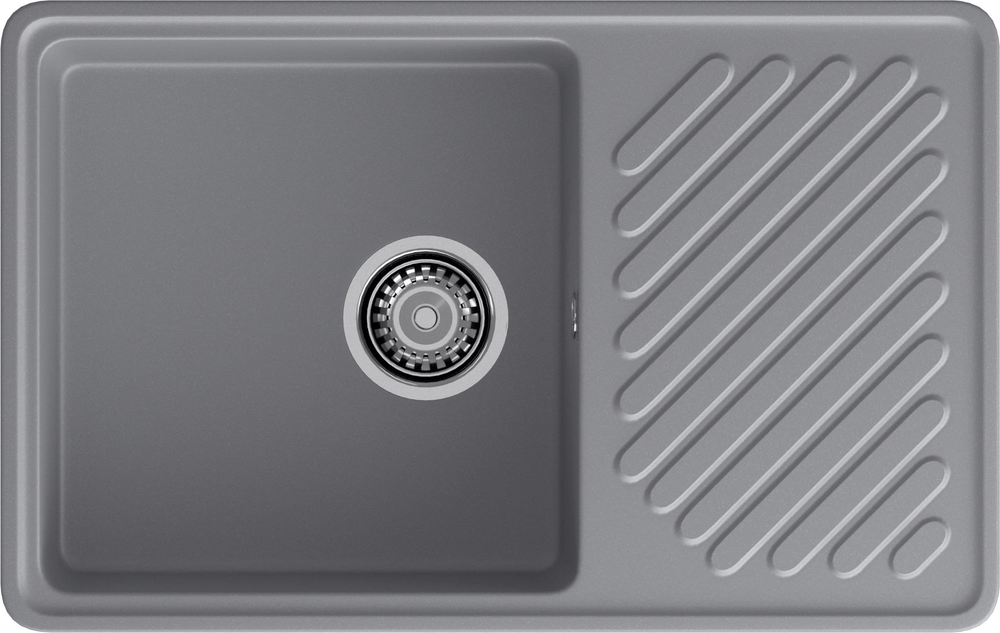 GranFest QUARZ GF-ZL-52, мойка, гранит, темно-серый