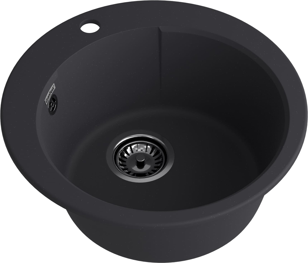 GranFest URBAN GF-UR-649, мойка, гранит, черный