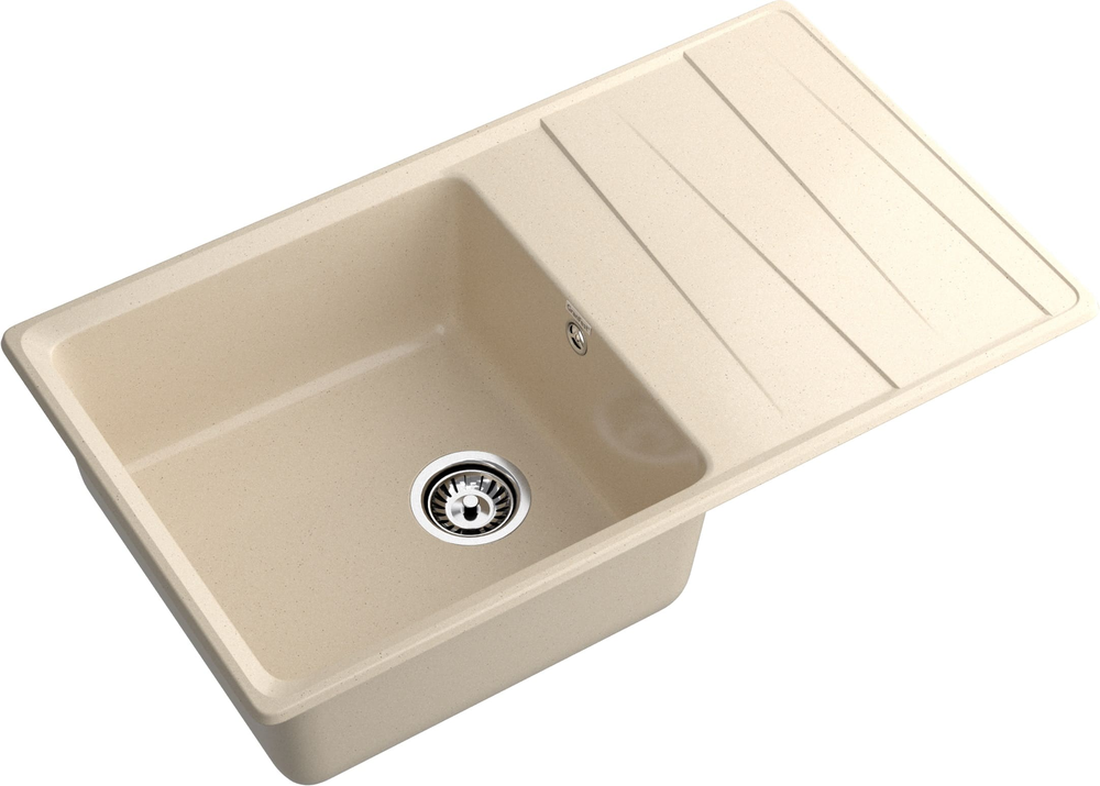 GranFest LEVEL GF-LV-860L, мойка, мрамор, кашемир