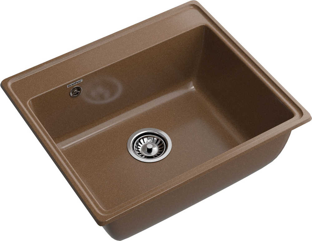 GranFest VERTEX GF-V-580, мойка, мрамор, терракот