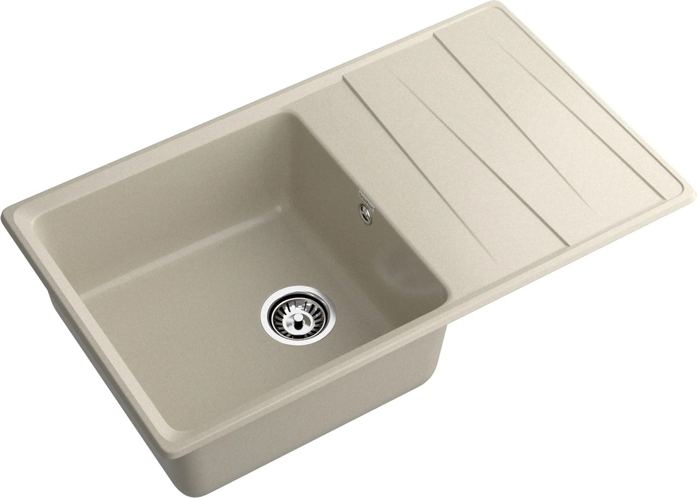 GranFest LEVEL GF-LV-860L, мойка, мрамор, топаз