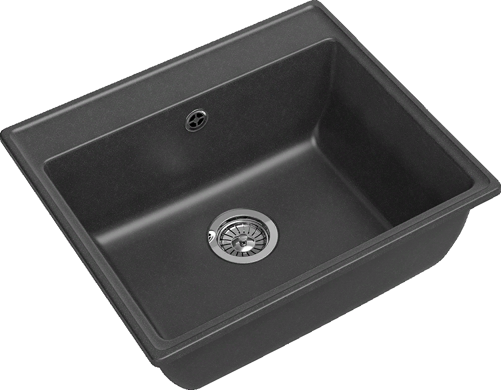 GranFest VERTEX GF-V-580, мойка, мрамор графит