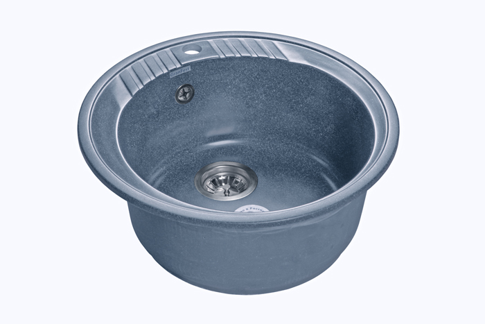 GranFest RONDO GF-R-520, мойка, мрамор, графит