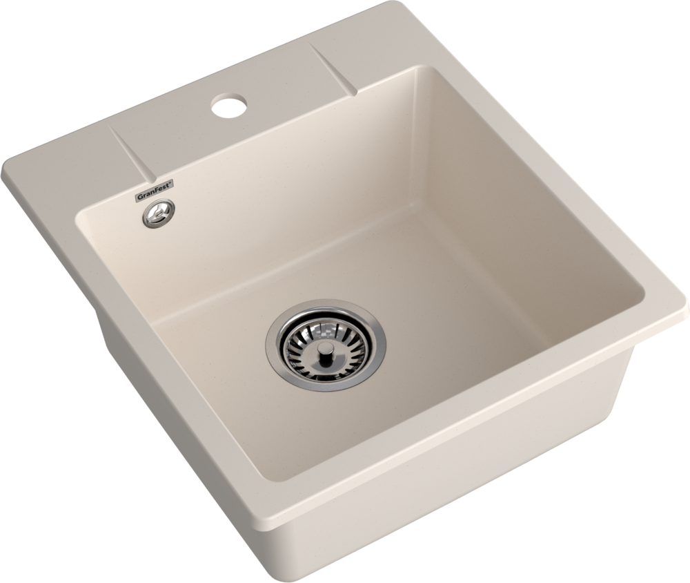 GranFest URBAN 245, мойка, гранит, белый