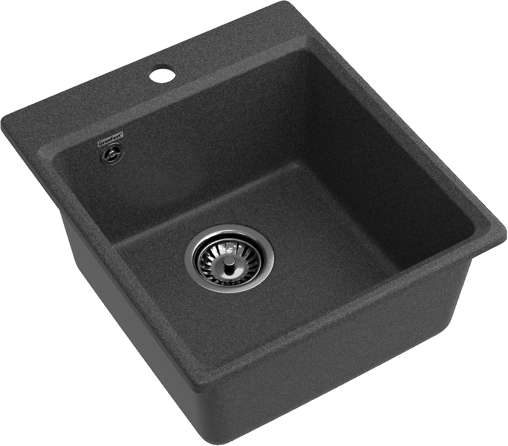 GranFest LEVEL GF-LV-420, мойка, мрамор, графит