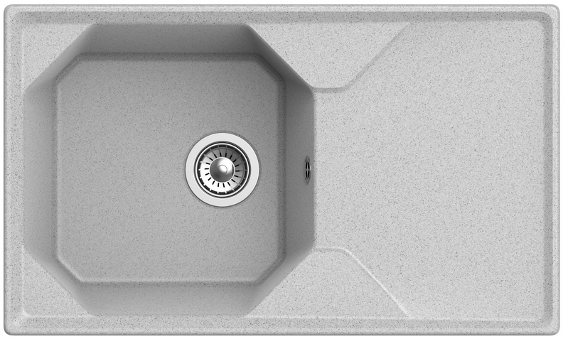 GranFest UNIQUE GF-U-840L, мойка, мрамор, серый