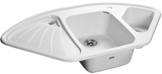 GranFest CORNER GF-C-1040 E, мойка, мрамор, иней