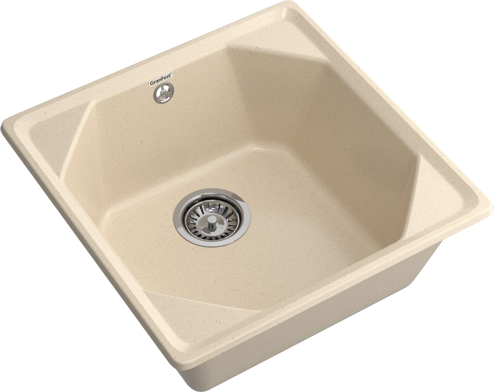 GranFest UNIQUE U-500, мойка, мрамор, кашемир