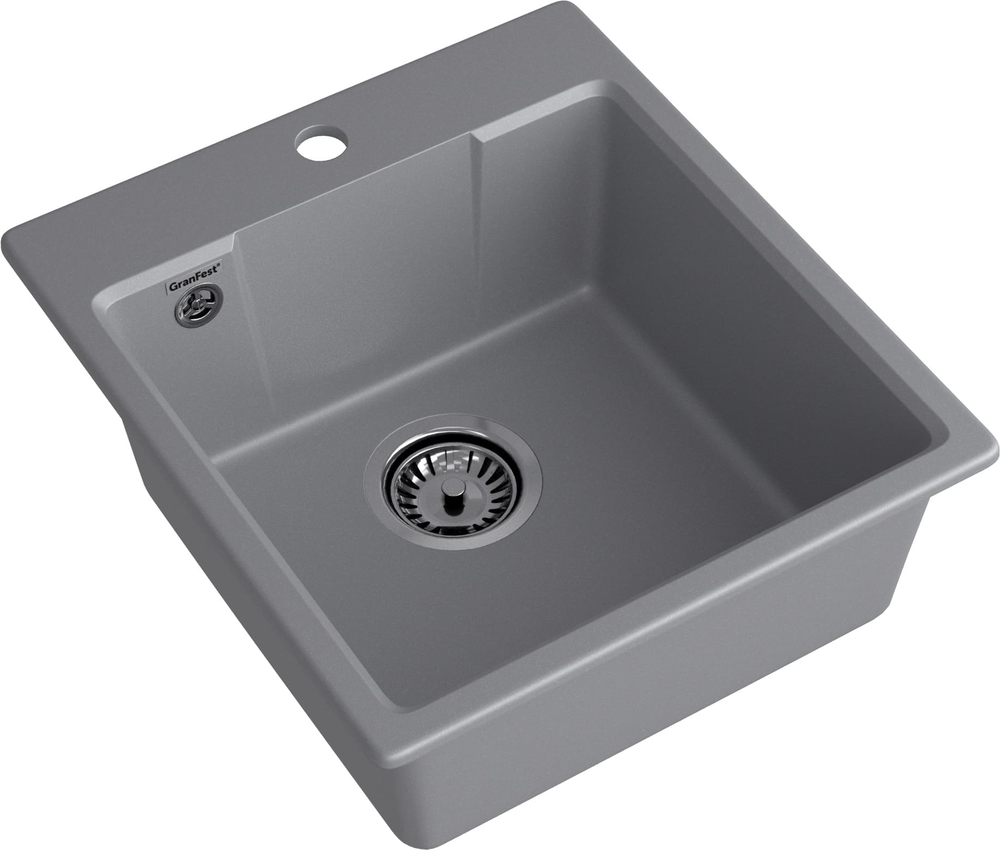 GranFest URBAN GF-UR-644, мойка, гранит, темно-серый