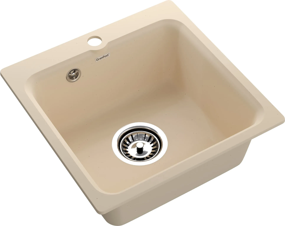 GranFest GF-SMART 430, мойка, мрамор, бежевый