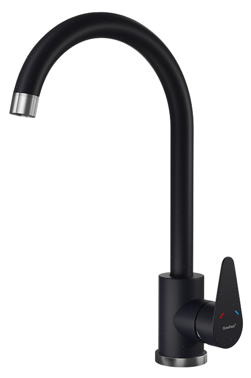 GranFest GF-Z-5412, смеситель, гранит, черный