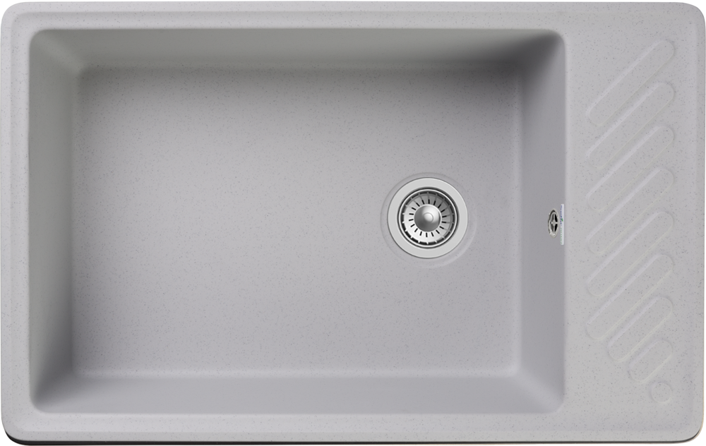GranFest QUARZ GF-ZL-51, мойка, гранит, серый