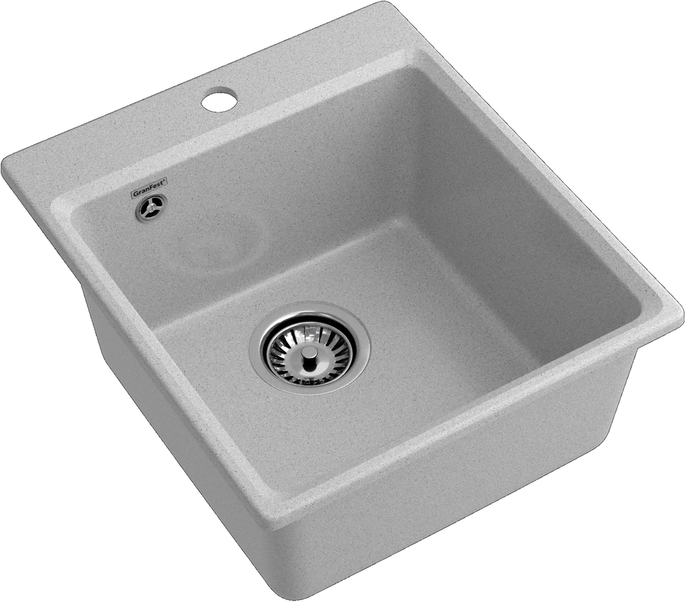 GranFest LEVEL GF-LV-420, мойка, мрамор, серый