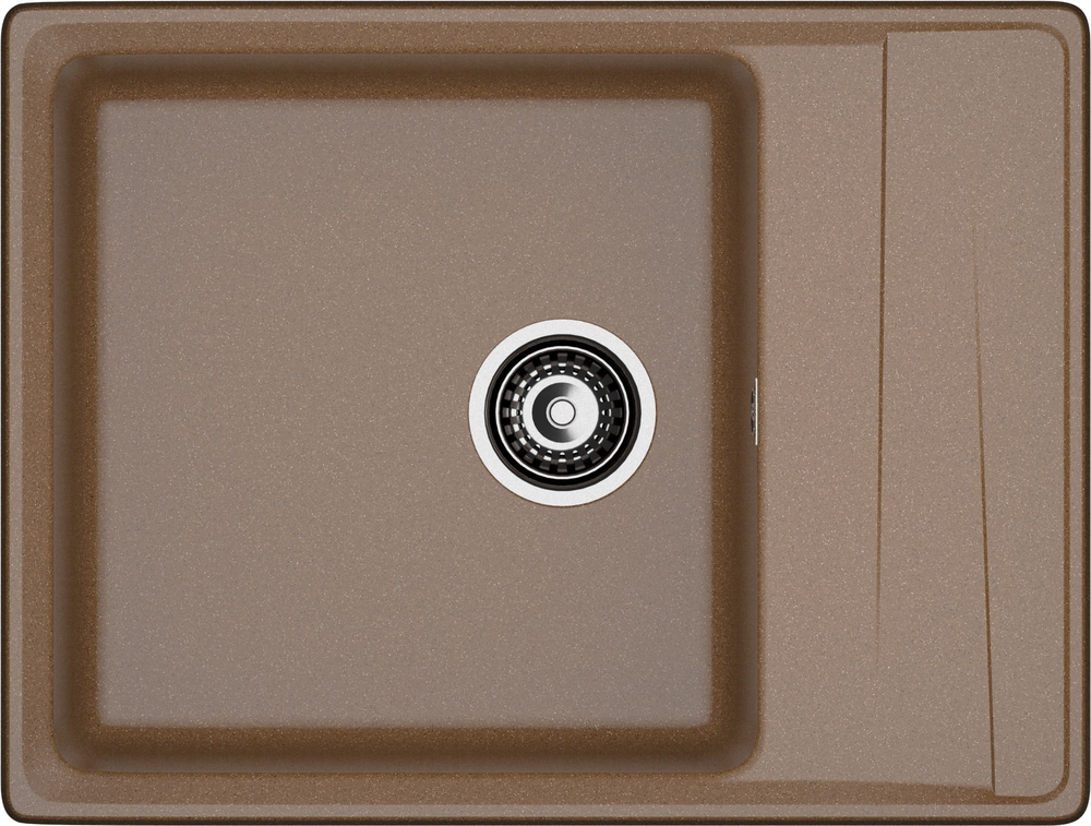 GranFest LEVEL GF-LV-660L, мойка, мрамор, терракот