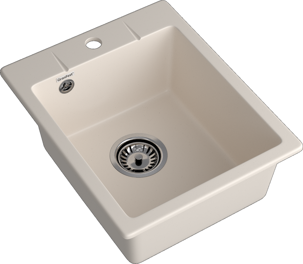 GranFest URBAN 240, мойка, гранит, белый