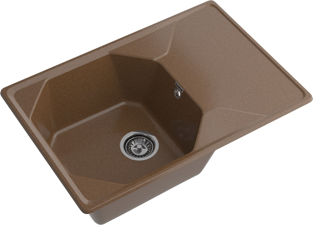 GranFest UNIQUE GF-U-740L, мойка, мрамор, терракот