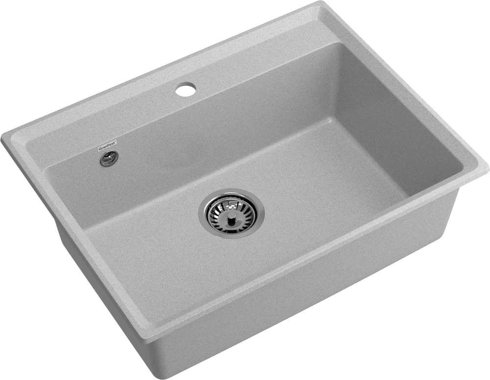 GranFest LEVEL GF-LV-660, мойка, мрамор, cерый