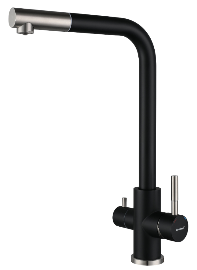 GranFest GF-Z-5421, смеситель, гранит, черный