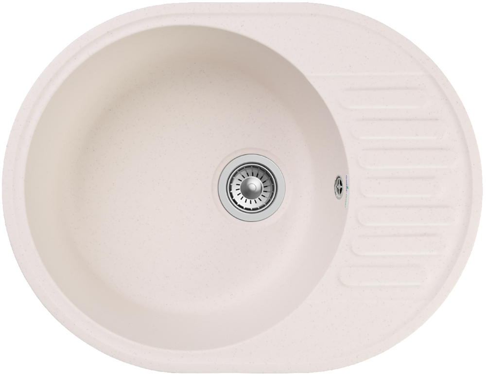 GranFest QUARZ GF-Z58, мойка, гранит, белый