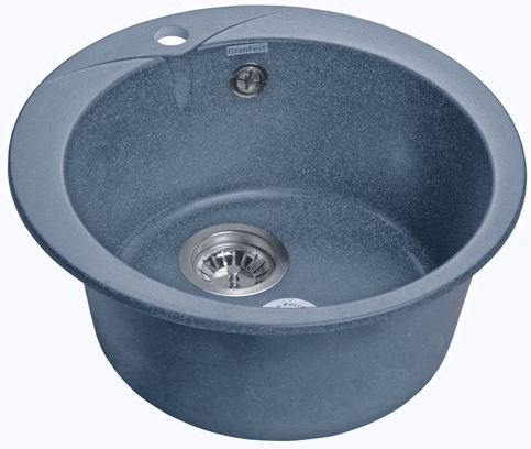 GranFest RONDO GF-R-480, мойка, мрамор, графит
