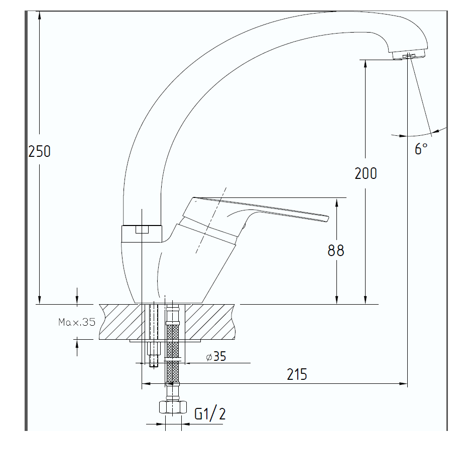 GranFest 3323, смеситель, мрамор, кашемир