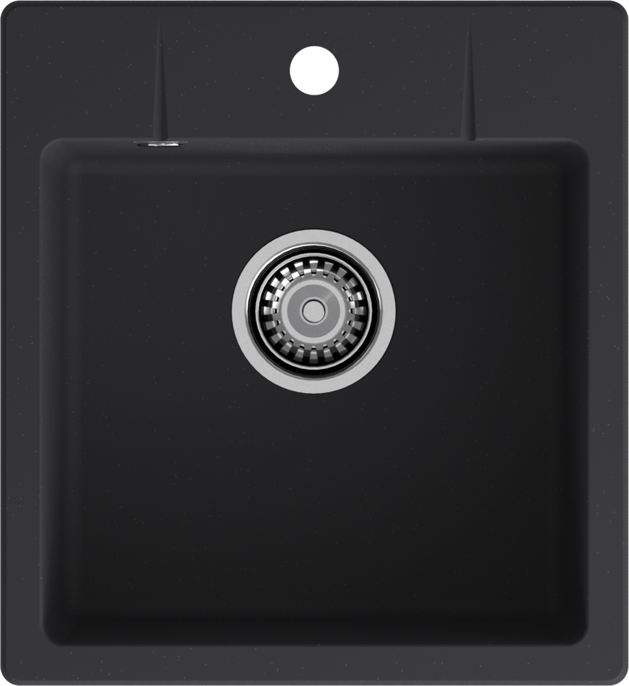 GranFest URBAN 245, мойка, гранит, черный
