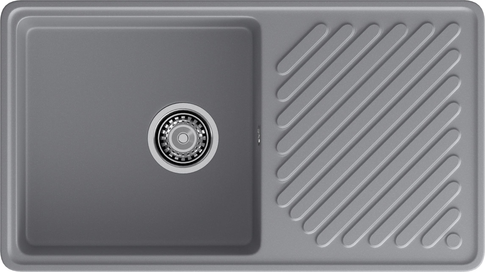 GranFest QUARZ GF-ZL-53, мойка, гранит, темно-серый