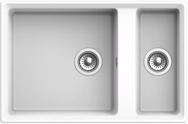 GranFest LEVEL GF-LV-760K, мойка, мрамор, иней