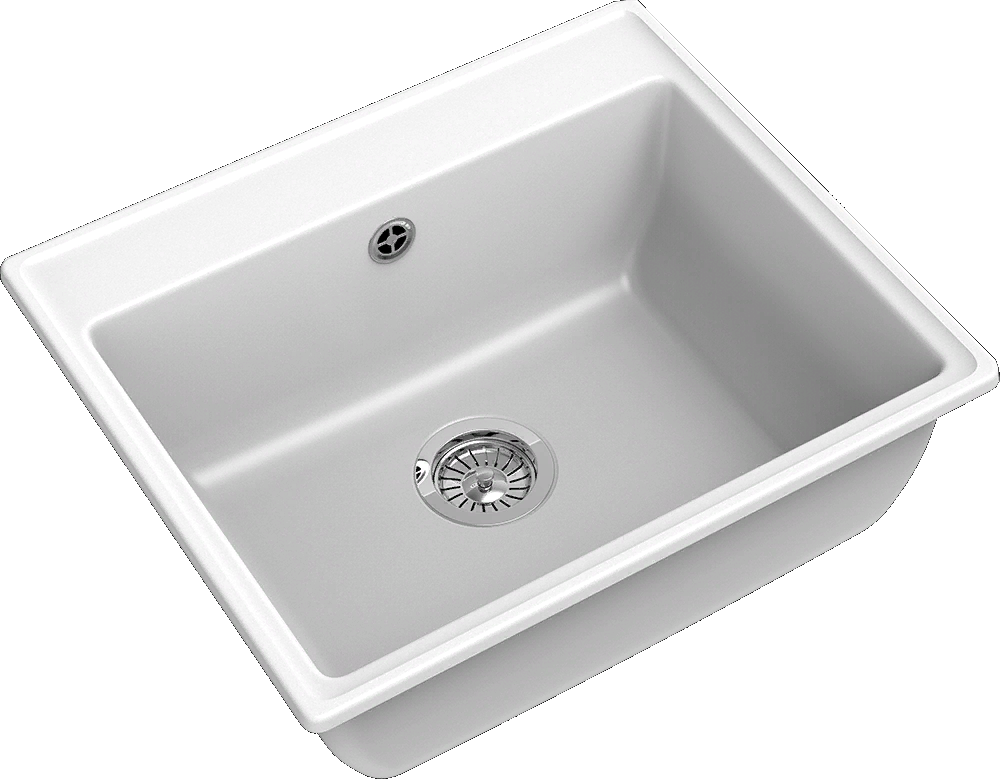 GranFest VERTEX GF-V-580, мойка, мрамор иней