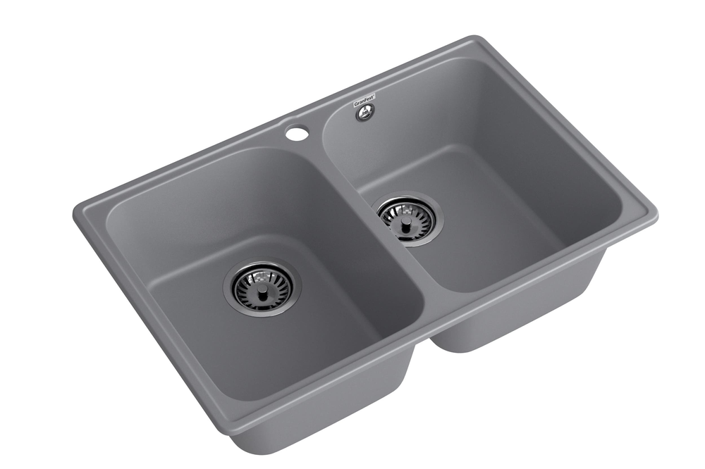 GranFest QUARZ GF-Z15, мойка, гранит, темно-серый