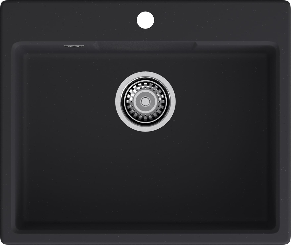 GranFest URBAN GF-UR-658, мойка, гранит, черный