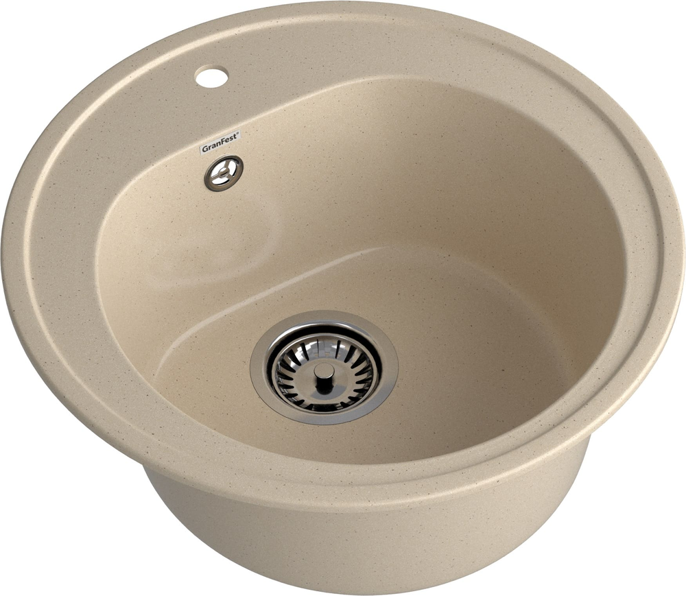 GranFest RONDO GF-R-510, мойка, мрамор, кашемир