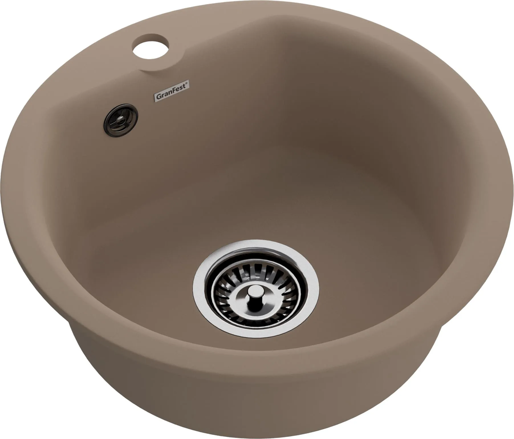 GranFest GF-SMART 435, мойка, мрамор, песочный