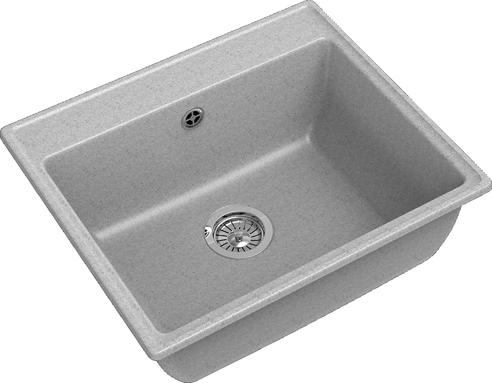 GranFest VERTEX GF-V-580, мойка, мрамор серый