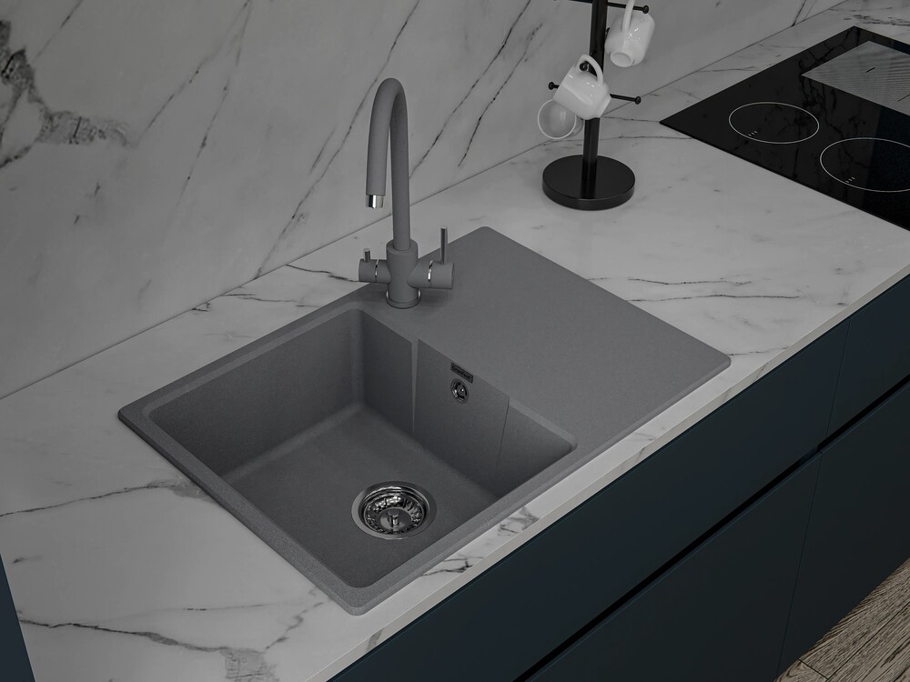 GranFest URBAN 668L мойка, гранит, темно-серый