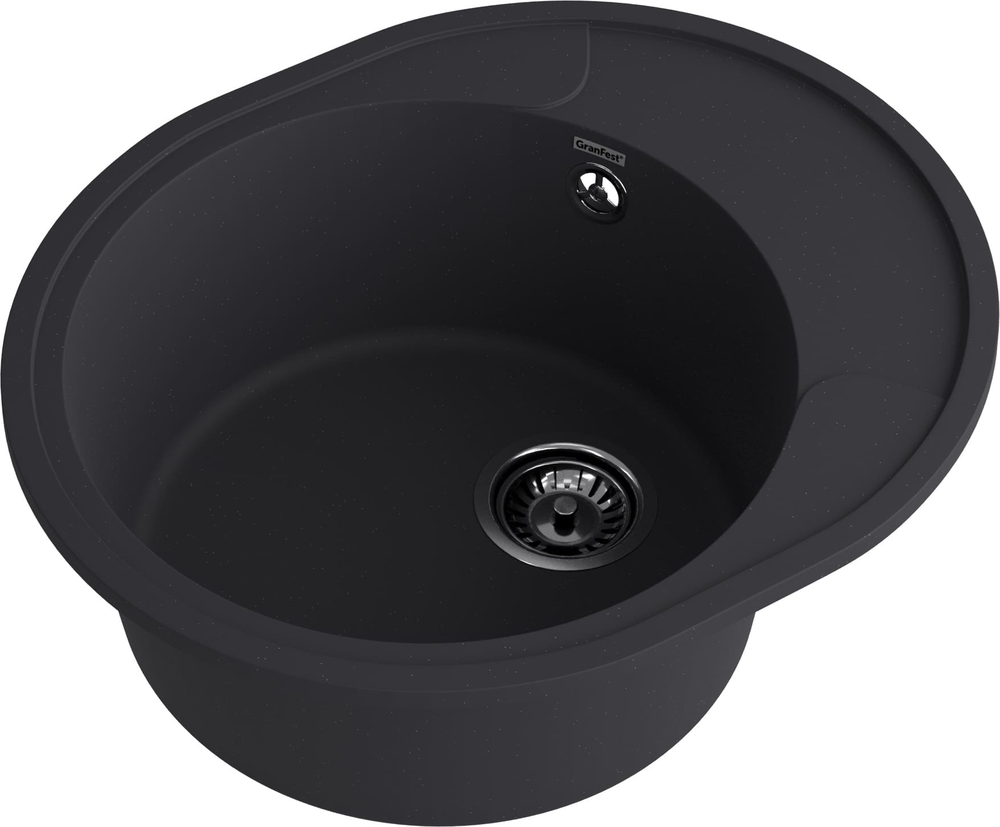 GranFest URBAN GF-UR-857L, мойка, гранит, черный
